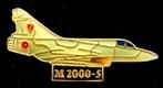 Mirage M 2000-5 vliegtuig pin, Verzamelen, Speldjes, Pins en Buttons, Verzenden, Nieuw, Transport, Speldje of Pin