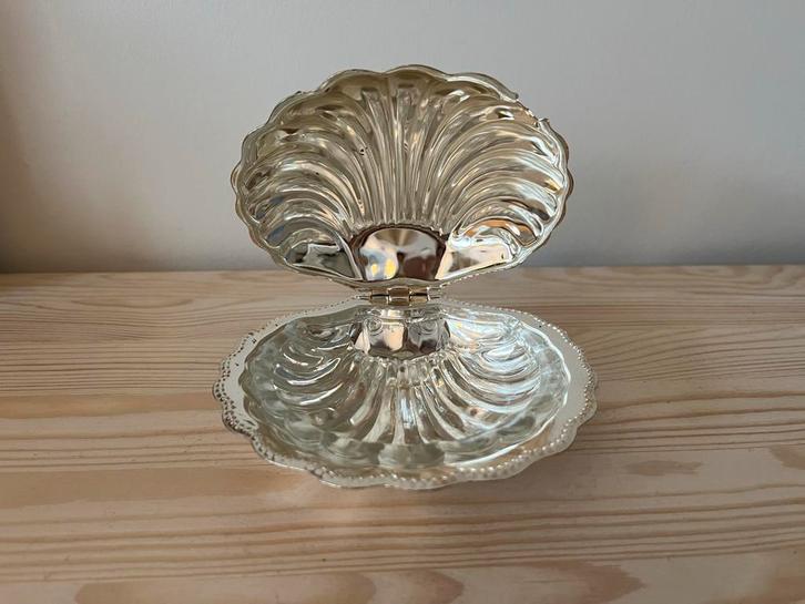 Zilveren Schelp Bakje, Antiek en Kunst, Antiek | Goud en Zilver, Zilver, Ophalen of Verzenden
