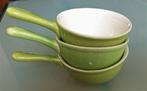 2 vintage appelgroene 60s steelschaaltjes Villeroy en Boch, Ophalen, Overige stijlen, Schaal of Schalen