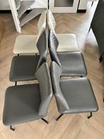 6 eetkamerstoelen, Huis en Inrichting, Stoelen, Ophalen, Overige materialen, Gebruikt, Grijs