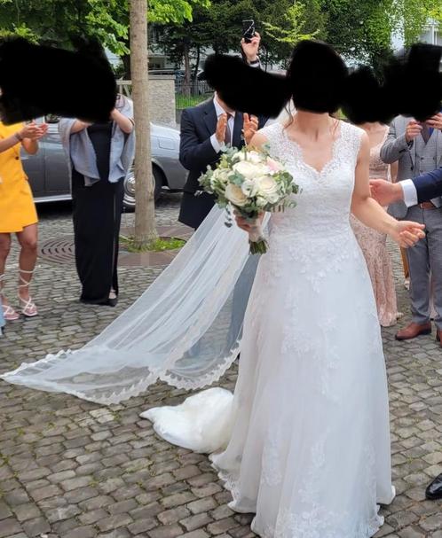 Prachtige trouwjurk van Pronovias, Kleding | Dames, Trouwkleding en Trouwaccessoires, Zo goed als nieuw, Trouwjurk, Wit, Ophalen of Verzenden