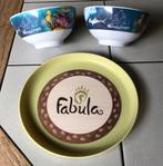 2 bakjes pandadroom en bord fabula efteling zgan, Ophalen, Zo goed als nieuw, Overige typen