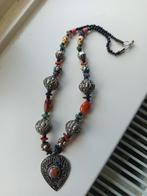 oude etnische ketting met edelstenen, Sieraden, Tassen en Uiterlijk, Antieke sieraden, Ophalen of Verzenden, Ketting, Met edelsteen