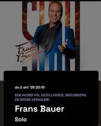 Frans Bauer 2x Ticket Rij 1 - Markant Theater Uden, Twee personen, Oktober