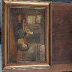 Antiek schilderij. A v.d. Beuken, Antiek en Kunst, Kunst | Schilderijen | Klassiek, Ophalen of Verzenden