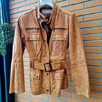 Jasje leer mt L cognac, Verzenden, Zo goed als nieuw, Maat 38/40 (M), Bruin