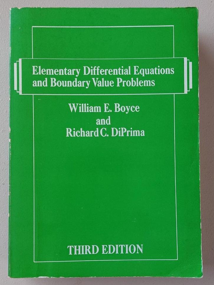 Elementary Differential Equations & Boundary Value Problems, Boeken, Studieboeken en Cursussen, Gelezen, Ophalen