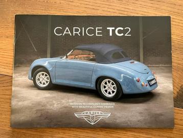 Carice TC2. Auto brochure/folder. Engelstalig.Perfecte staat beschikbaar voor biedingen