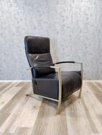 Deense Skalma Evolution leren design relax fauteuil, Minder dan 75 cm, Gebruikt, Leer, Ophalen of Verzenden