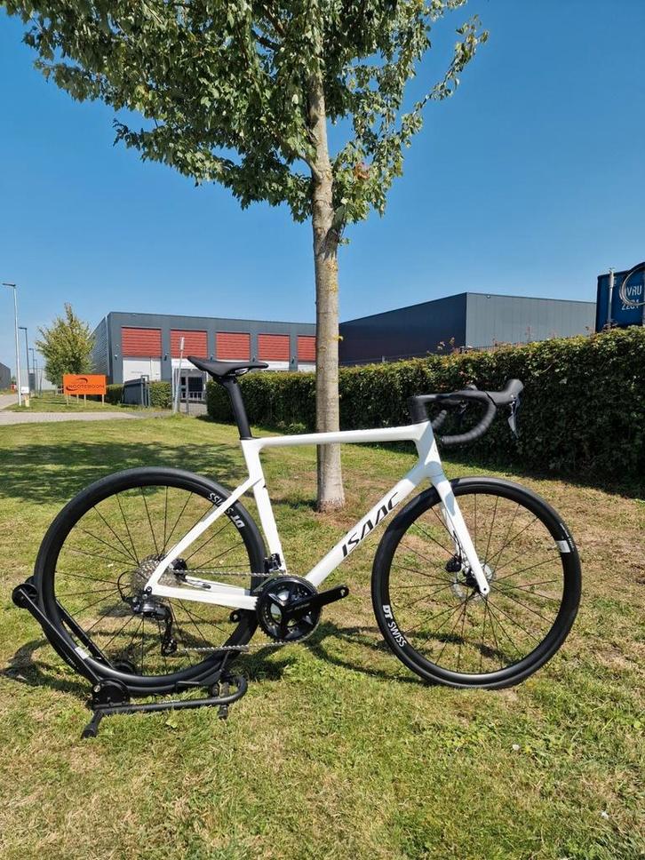 Isaac Boson Mineral White – Maat L | Shimano 105 R7150 Di2 |, Fietsen en Brommers, Fietsen | Racefietsen, Nieuw, Heren, Overige merken