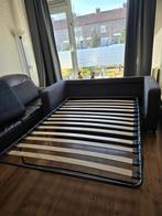 Grijze slaapbank / bedbank - Tweepersoons van Habitat, Tweepersoons, Ophalen of Verzenden, Zo goed als nieuw, Overige maten