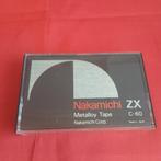 NAKAMICHI ZX METALLOY TAPE 60, Ophalen of Verzenden, Zo goed als nieuw, Overige genres, 2 t/m 25 bandjes