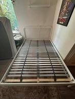 IKEA Nesttun bed 140 x 200 met Lönset lattenbodem, Huis en Inrichting, Ophalen, Wit, Tweepersoons, 140 cm