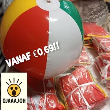 NIEUWE Strandballen multi-color opblaasbaar ø30 cm beschikbaar voor biedingen