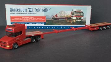 Scania Hauber Nooteboom 3xl tele trailer 1:87 Herpa Pol beschikbaar voor biedingen