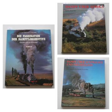 3 fotoboeken over stoomlocomotieven in Afrika en Australië beschikbaar voor biedingen