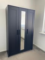 Ikea Kledingkast BRIMNES Zwart, Ophalen, 100 tot 150 cm, Met hangruimte, Zo goed als nieuw