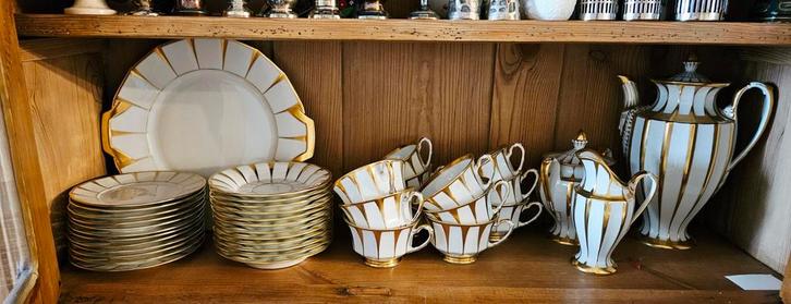 Fürstenberg Antiek servies met gouden accenten, Antiek en Kunst, Antiek | Servies compleet, Ophalen