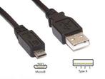 USB A naar Micro USB kabel | 0.5 meter | USB 2.0, Verzenden, Nieuw, Snoer of kabel, Overige merken