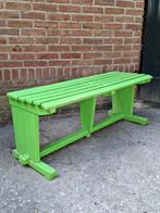 Oid vintage houten perron bankje groen, Tuin en Terras, N, N, Ophalen of Verzenden, Zo goed als nieuw