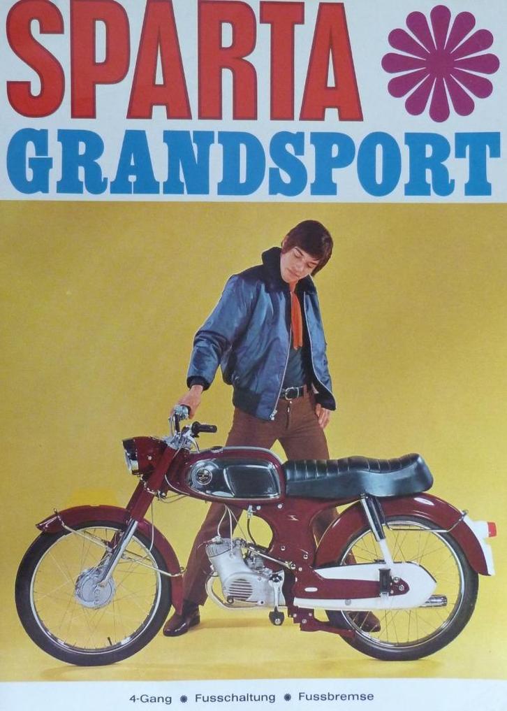 Folder SPARTA Grand Sport 1969, Fietsen en Brommers, Handleidingen en Instructieboekjes, Nieuw, Ophalen of Verzenden