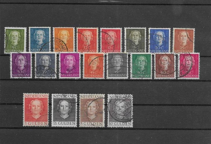 Nederland 1949, NVPH 518 t/m 537, Gestempeld., Postzegels en Munten, Postzegels | Nederland, Gestempeld, Na 1940, Verzenden