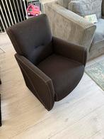 4 Eetkamerstoelen op Wieltjes, Ophalen, Gebruikt, 75 tot 100 cm, Stof