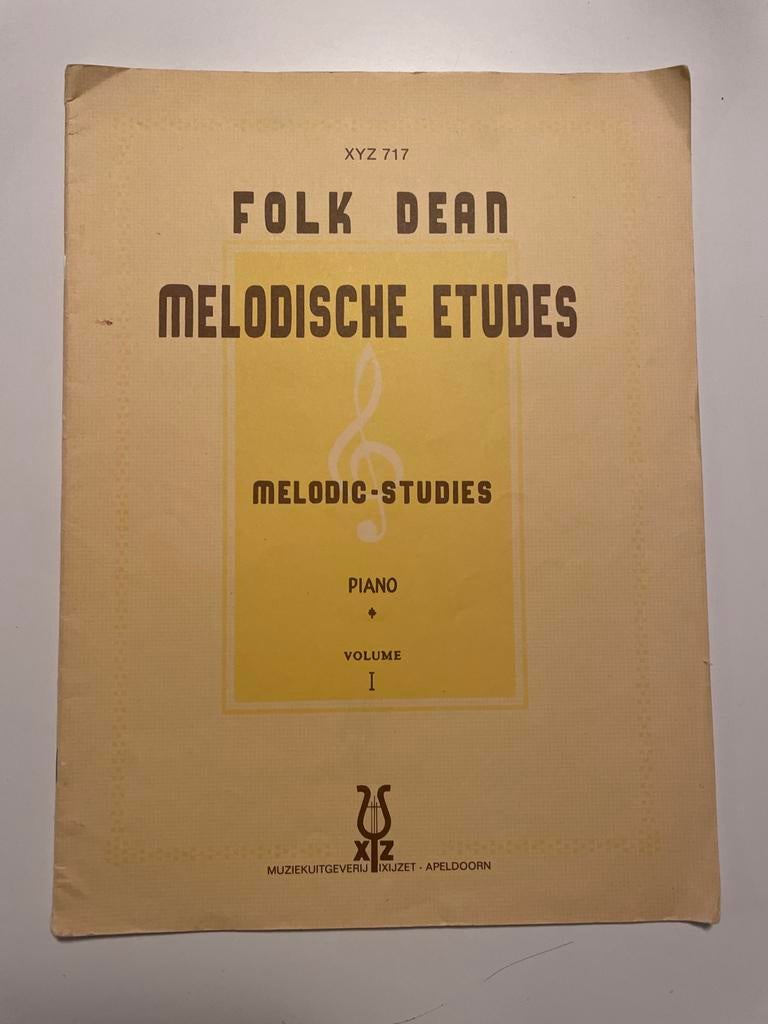 Folk Dean - Melodische Etudes voor Piano, Gebruikt, Klassiek, Les of Cursus, Ophalen of Verzenden