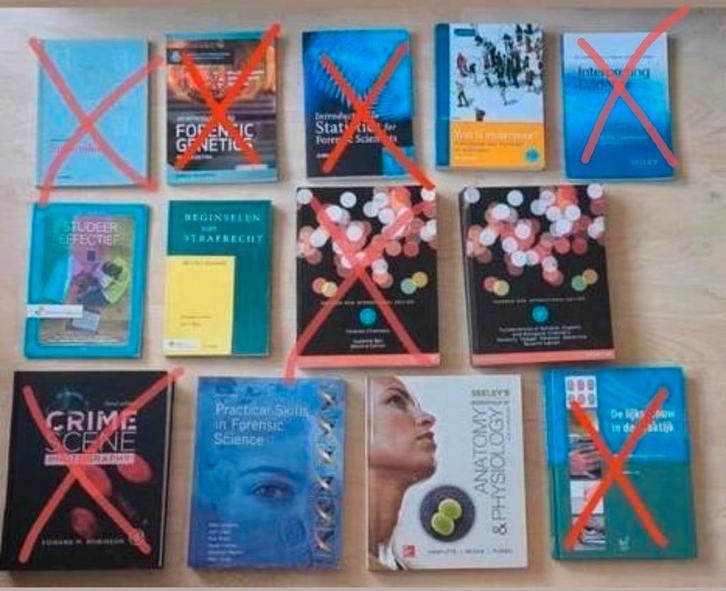 Boeken voor studie Forensisch Onderzoek 1e leerjaarHVA, Boeken, Studieboeken en Cursussen, Zo goed als nieuw, HBO, Beta, Ophalen of Verzenden