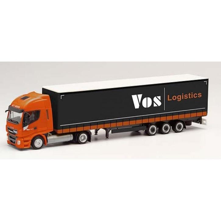 Herpa 312110 Iveco Stralis NP G.Sz. Vos Logistics (NL), Hobby en Vrije tijd, Modelauto's | 1:87, Nieuw, Bus of Vrachtwagen, Herpa