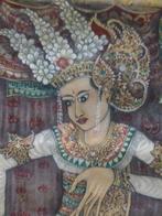 Balinese Dansers’ Olie op doek / gesigneerd: Ikm Sueca, Antiek en Kunst, Kunst | Schilderijen | Klassiek, Verzenden