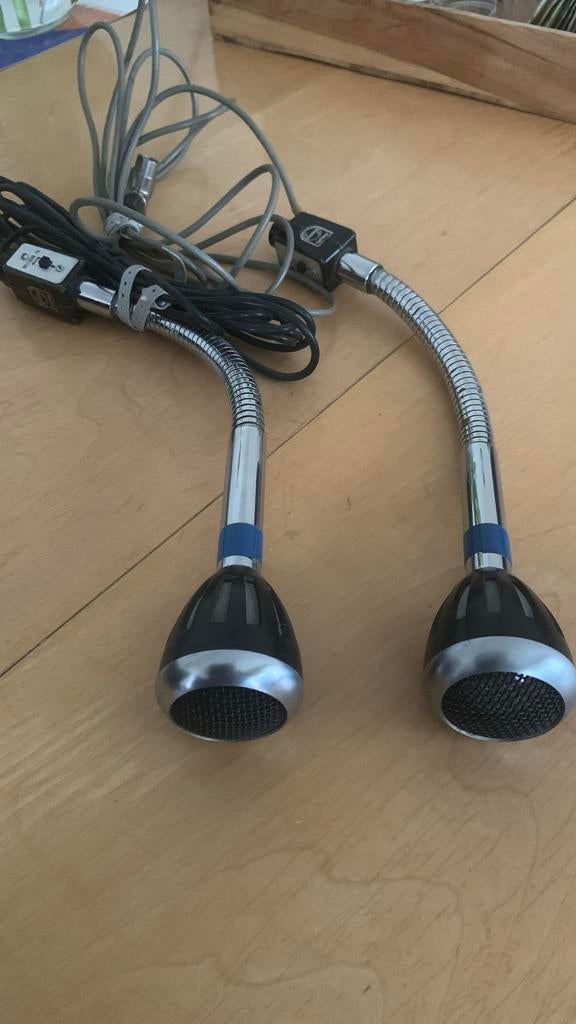Philips EL 6031/50 ‘Tulpjes’ Microfoons - Jaren '60, Muziek en Instrumenten, Microfoons, Gebruikt, Overige typen, Verzenden