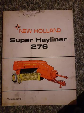 Te koop originele handleiding New Holland 276 pakkenpers beschikbaar voor biedingen