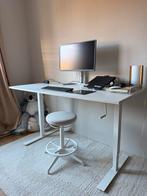 Ikea Trotten Stabureau + Lidkullen Kruk - Zo Goed Als Nieuw!, Huis en Inrichting, Bureaus, Ophalen, In hoogte verstelbaar, Zo goed als nieuw
