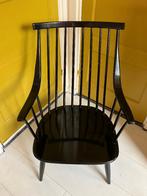 Zwarte Lena Larsson spijlenstoel voor Nesto jaren 60, Ophalen, Minder dan 50 cm, Gebruikt, 75 tot 100 cm