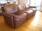 Jaren 70 De Sede DS 12 bankstel: 3 delen, Gebruikt, Driepersoons, Leer, Rechte bank