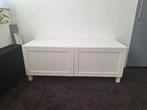 Tv meubel Besta van Ikea wit, met poten, Ophalen, 100 tot 150 cm, Zo goed als nieuw, Minder dan 100 cm
