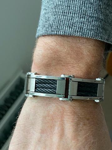 Stalen Heren Armband - 21,5 cm beschikbaar voor biedingen