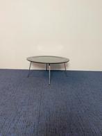 2 x Salontafel Vitra Eames CTM, zwart blad, chroom frame, Ophalen, Gebruikt, 50 tot 100 cm, Rond