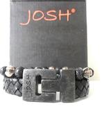 Nieuwe Josh heren armband, Verzenden, Zwart, Nieuw, Leer