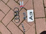 Audi Logo's / Emblemen Set, Gebruikt, Voor, Motorkap, Audi