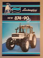 Tractor folder Lamborghini New 874-90, Boeken, Catalogussen en Folders, Folder, Ophalen of Verzenden, Zo goed als nieuw