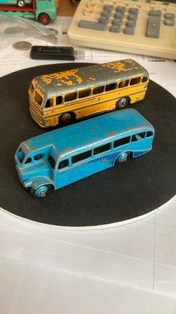 2x Dinky Toys Single deck bus en Leyland Royal Tiger beschikbaar voor biedingen