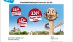 1 flex ticket voor de Efteling., Tickets en Kaartjes, Eén persoon, Ticket of Toegangskaart