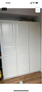 Twee witte kledingkasten 3-deus, Ophalen, Zo goed als nieuw