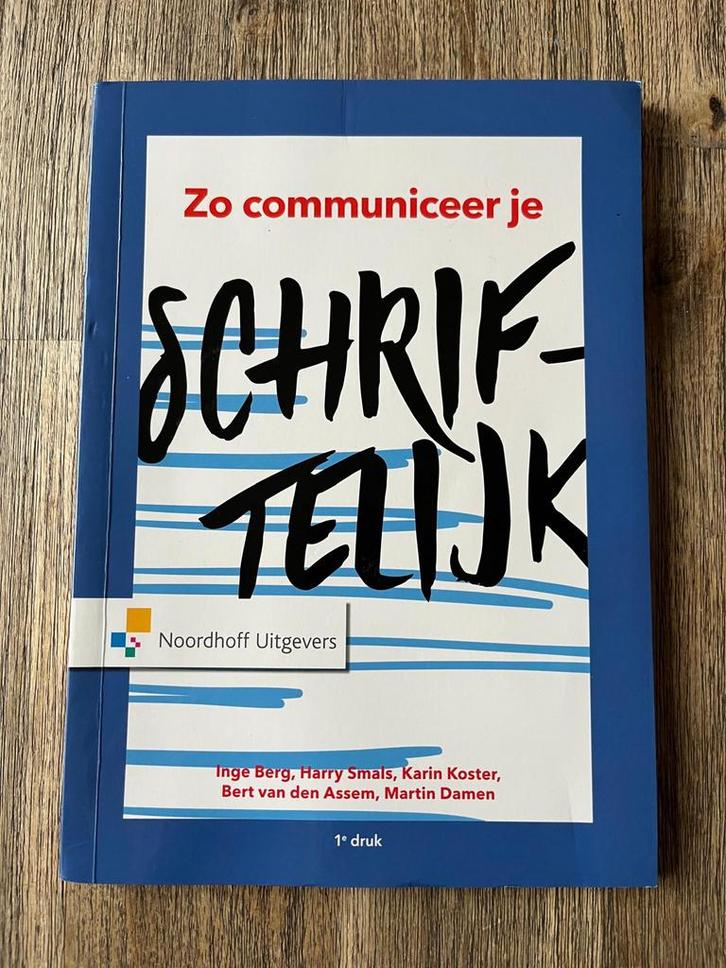Inge Berg - Zo communiceer je schriftelijk, Boeken, Wetenschap, Zo goed als nieuw, Sociale wetenschap, Ophalen of Verzenden