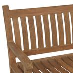 Teakhouten tuinbank met gebogen rugleuning - 180 cm, Tuin en Terras, Tuinbanken, Ophalen of Verzenden, Nieuw, Teakhout