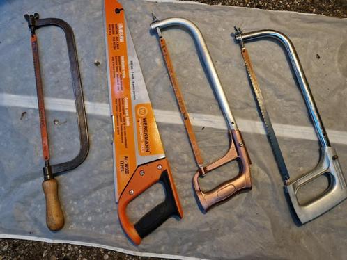 3X metaal handzaag en 1x hout, nieuw en gebruikt, Doe-het-zelf en Verbouw, Gereedschap | Handgereedschap, Nieuw, Ophalen of Verzenden