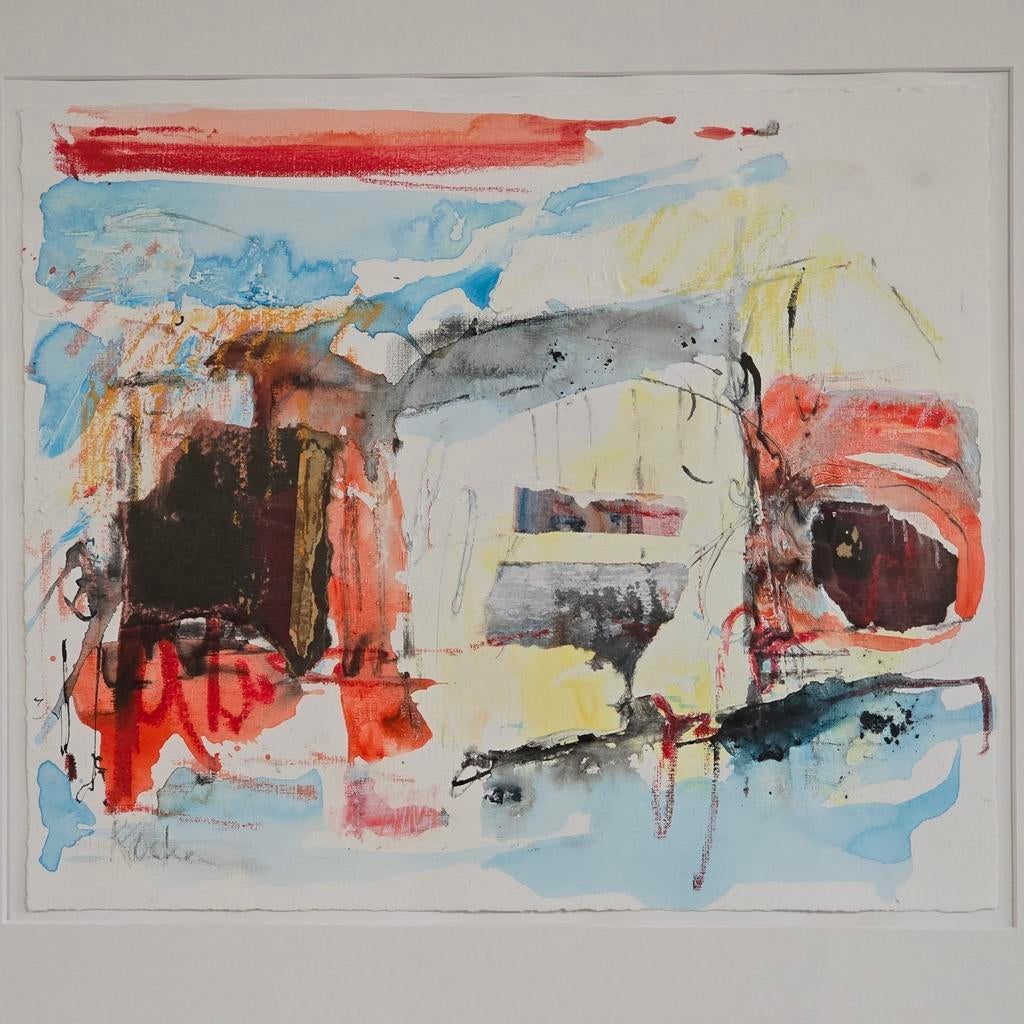 Hein Kocken - Non-figuratief werk, Antiek en Kunst, Ophalen of Verzenden