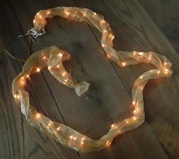Guirlande van organza - led verlichting met 8 keuzestanden - beschikbaar voor biedingen
